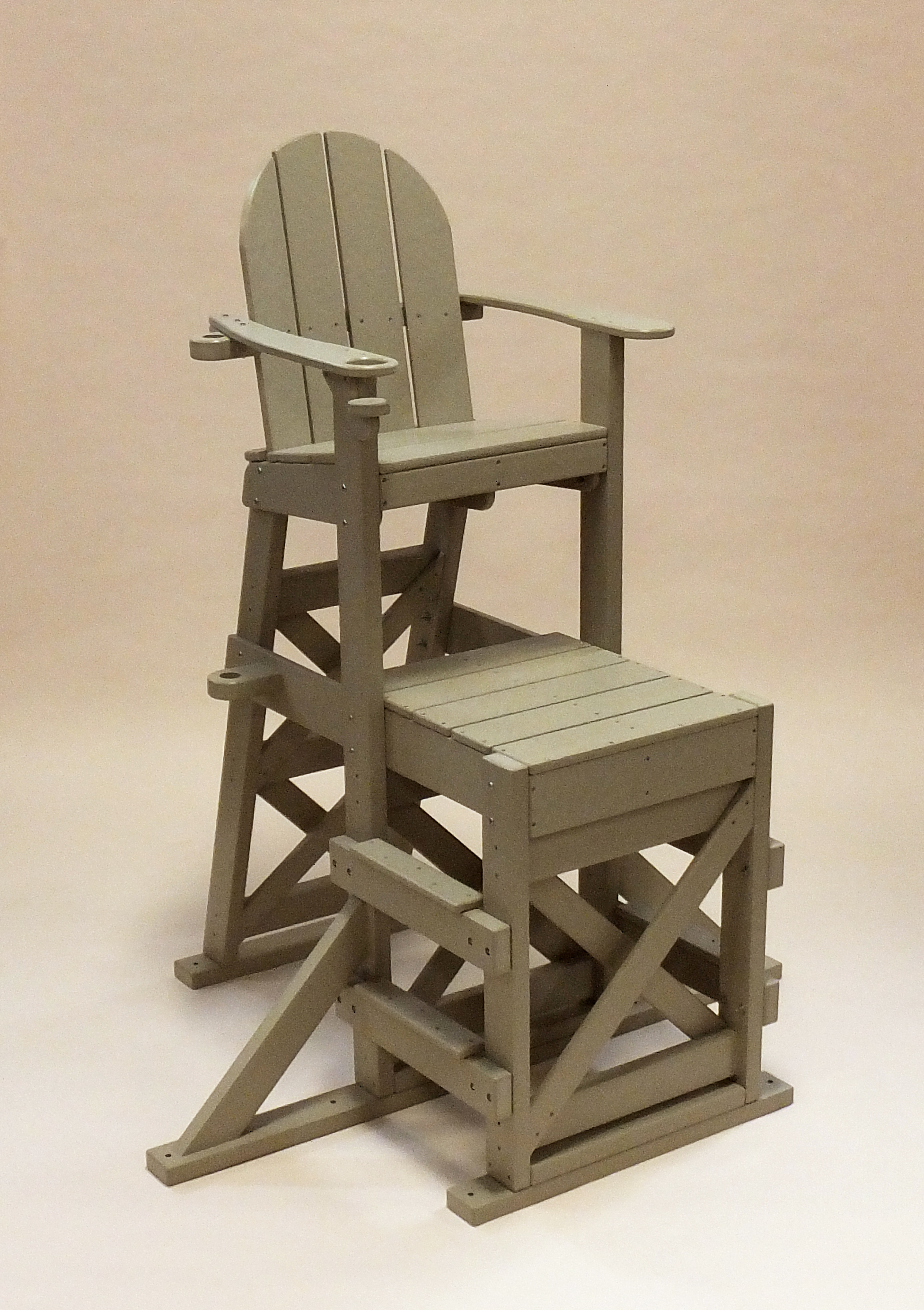 American Made Tailwind Recycled Plastic Pool Lifeguard Chair| MLG 520 Sand | Furniture Made in the USA